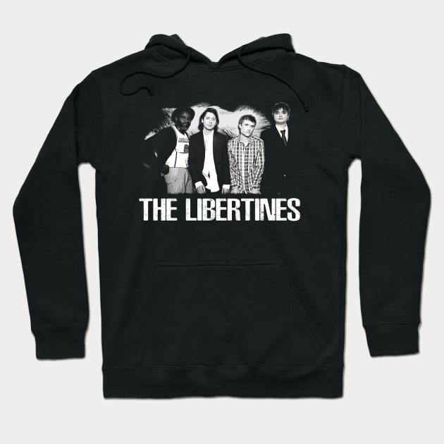 Cinematic Indie Melodies Libertine Iconic Fashion Hoodie by Iron Astronaut